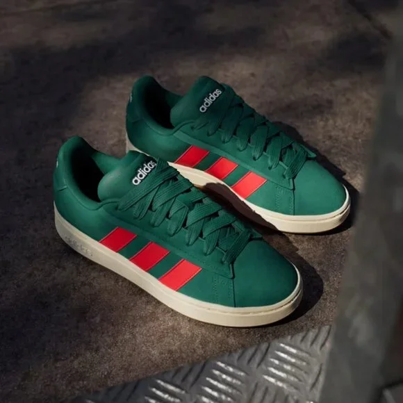 adidas Grand Court Alpha 00s Lifestyle Sportwear Retro Suede Foam Trainer JI1713 - Picture 3 of 11